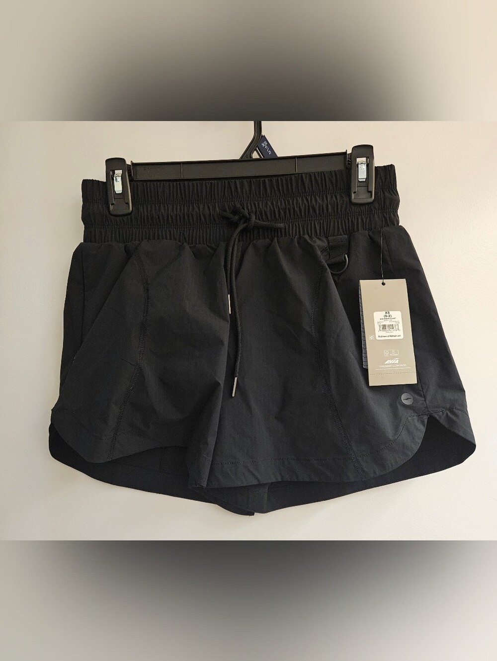 Avia Hike Run Shorts Black Soot XS 0-2 NWT Athletic Workout Gym Activewear